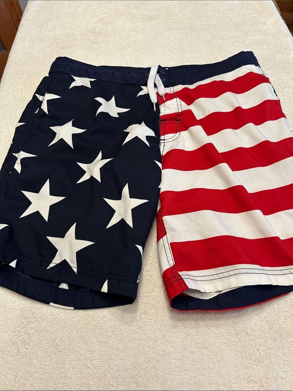 Men's American Flag Swim Trunks - Red, White & Blue